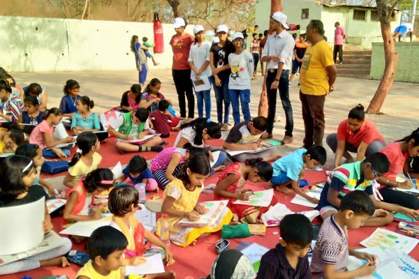 Drawing Competition at Taljai Pune